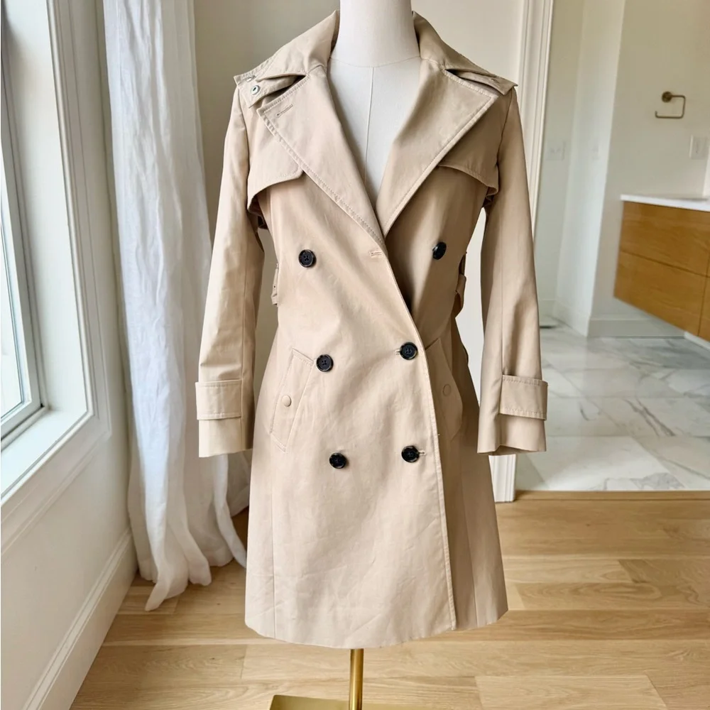 J. Crew Icon Trench Coat Beige - 00P 🤎 - Picture 2 of 14